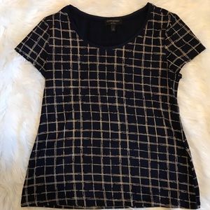 Banana Republic | Blue & Taupe Luxe Touch T- Shirt